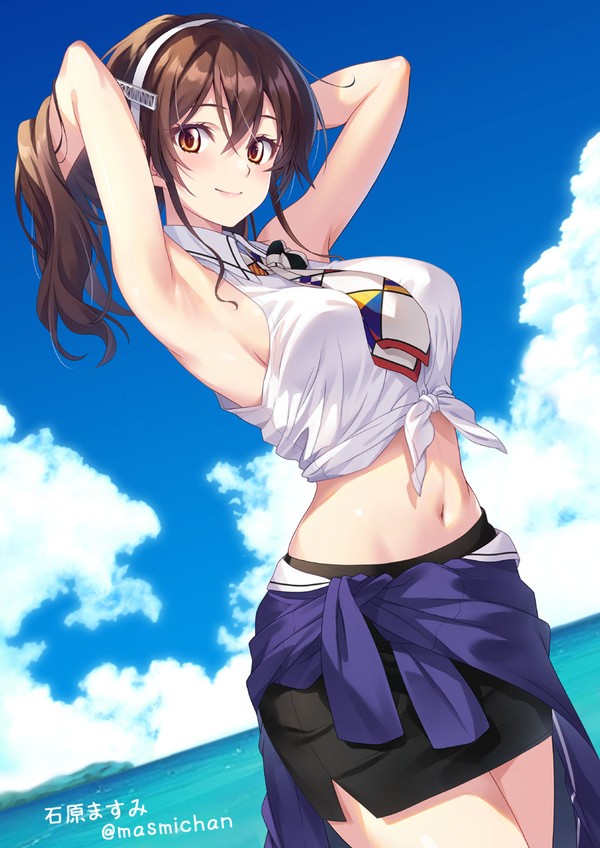 暑さヤバイので足柄さんの制服を夏向けにしてみた