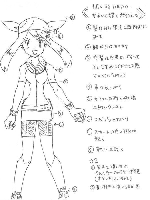超個人的 ハルカを描くポイント