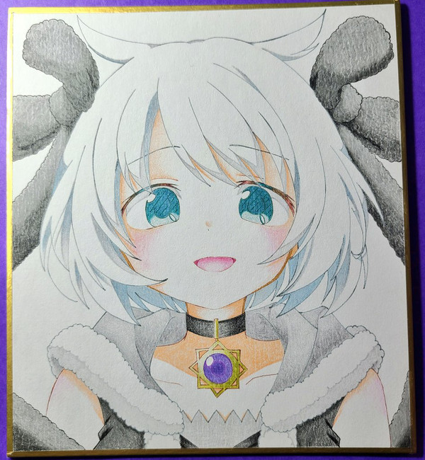 梓みふゆ 色紙イラスト