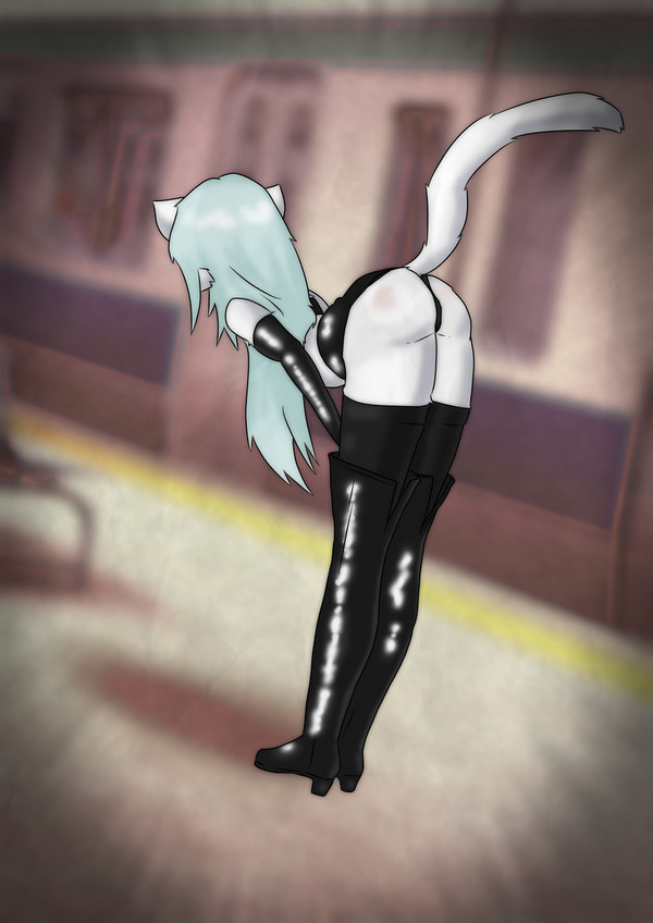 Elaie bent over