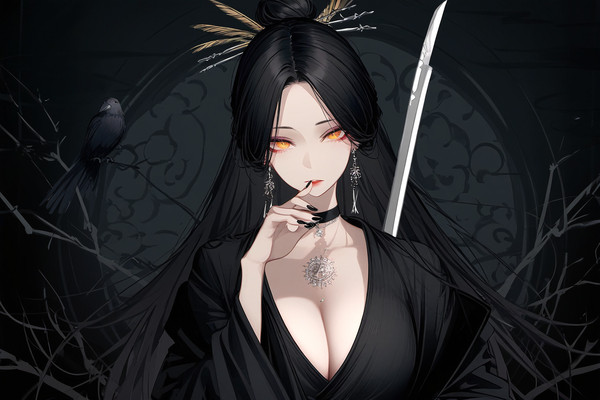 暗系古风少女