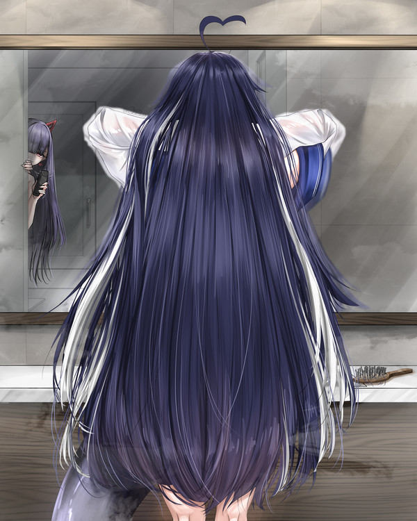 Shylily done brushing her hair