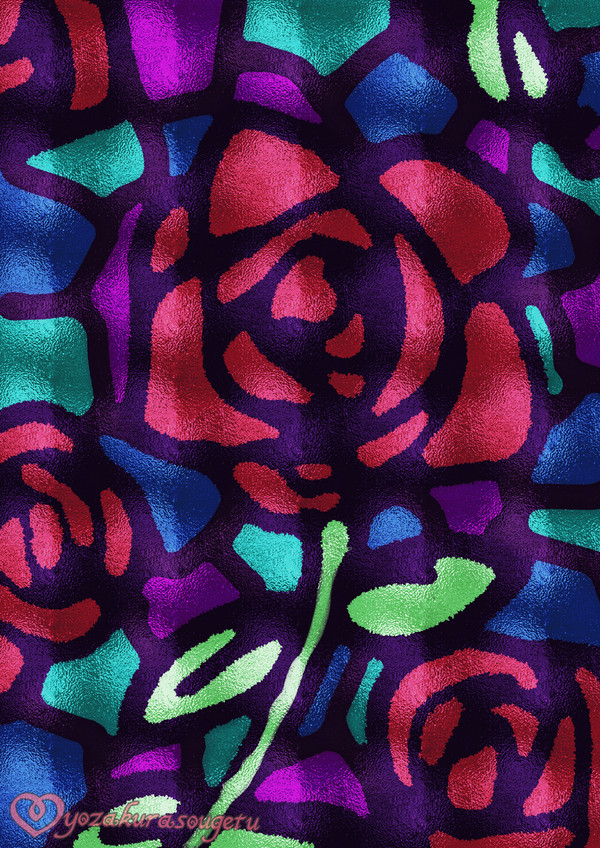 薔薇のステンドグラス