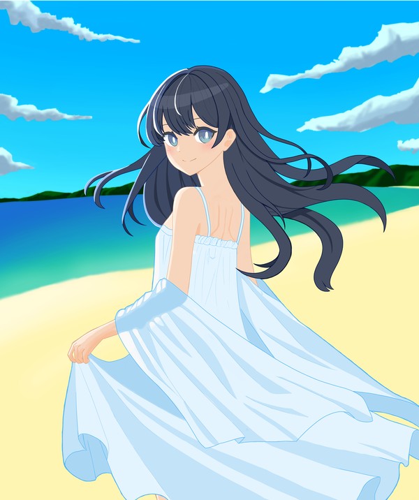 夏の海辺