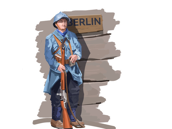 French soldier in Berlin