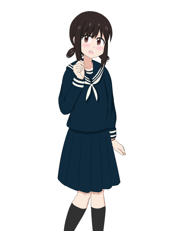吹雪ちゃん紺セーラー二つ結び