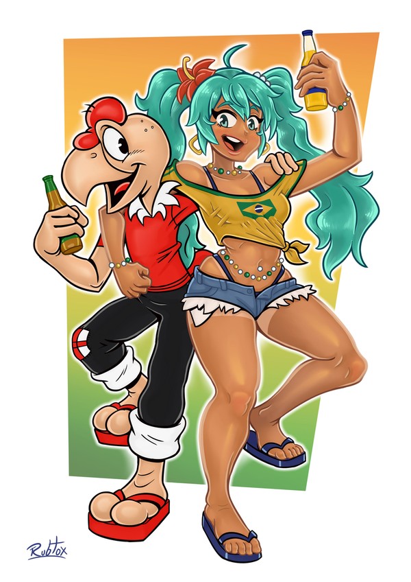 Miku y Condorito