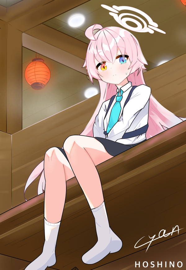 初めて小鳥遊ホシノを描きました！✨