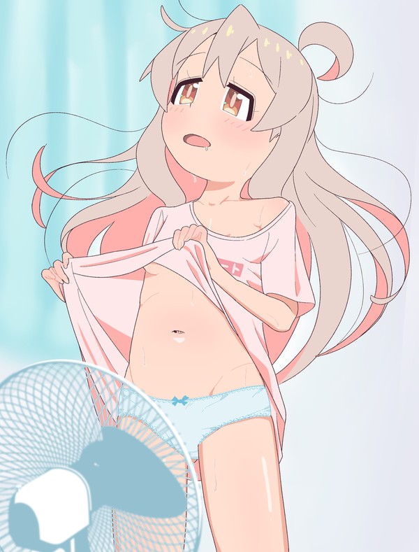 まひろと扇風機