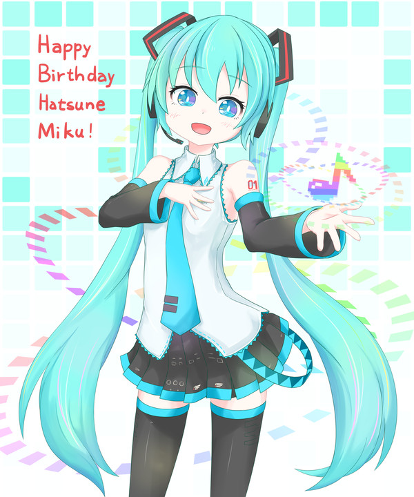 ﾊﾂﾈﾐｸﾊﾞｰｽﾃﾞｲ17th……🎂🎈🎉🎁🎊✨