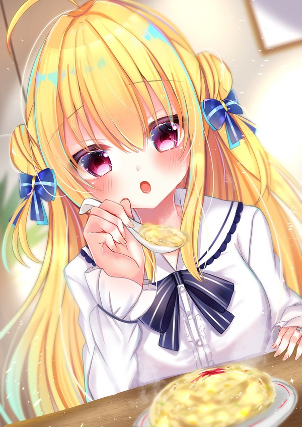 「お兄、あ〜ん」