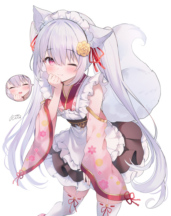 笑顔が可愛いおきつねさま