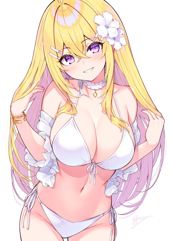 金髪しろみずぎ