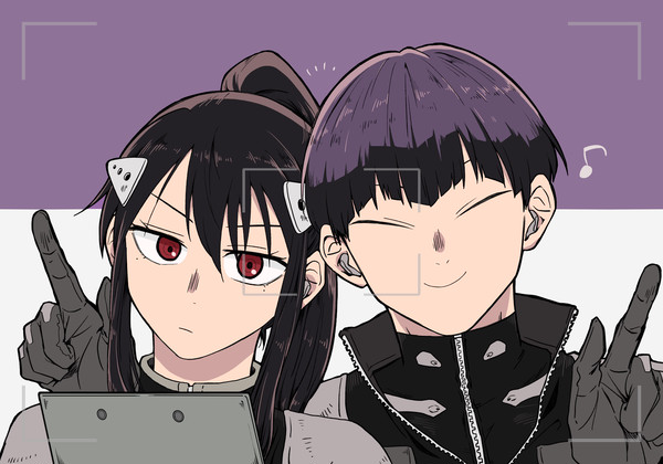 隊長と副隊長の爪切り漫画(保ミナ)