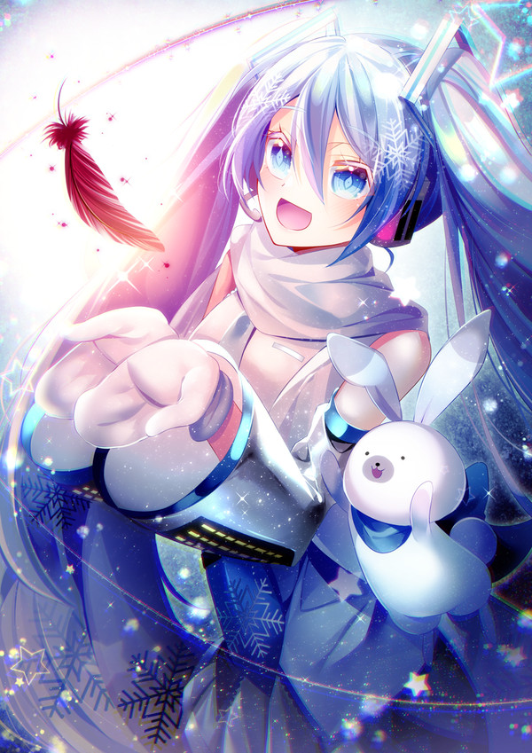 雪に舞い降りるあたたかい羽