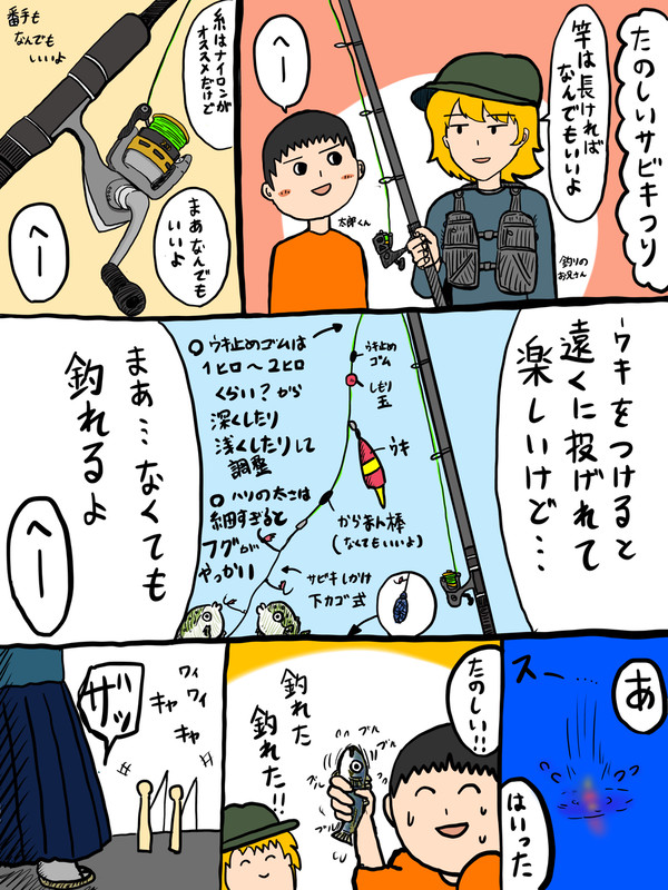オリジナル漫画『たのしいサビキつり』