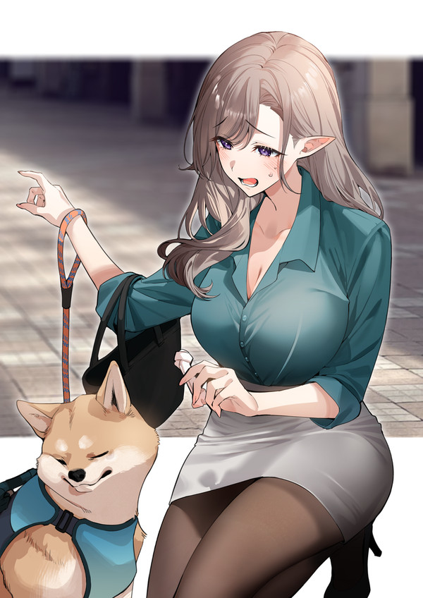 OLフさんと拒否柴