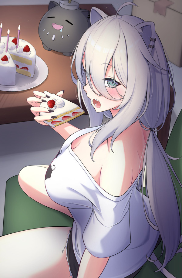 ケーキ手づかみライオン♌