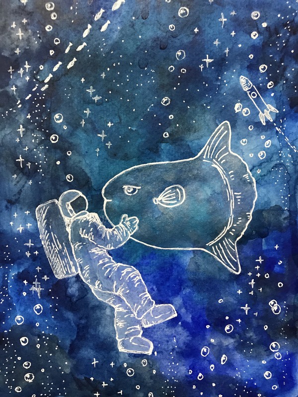 夢の中の海と宇宙