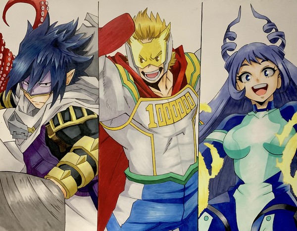 【模写】僕のヒーローアカデミア　ビッグ3