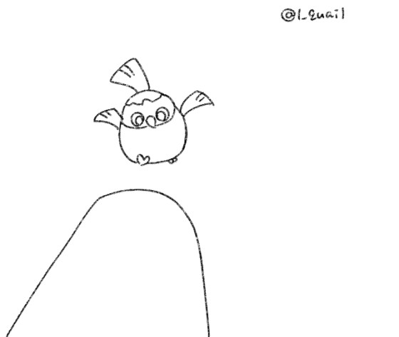 トレペ芯に頭突っ込んだまま前進するピノちゃ