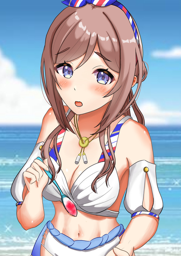 わ、私のもかき氷一口…ど、どうかな？