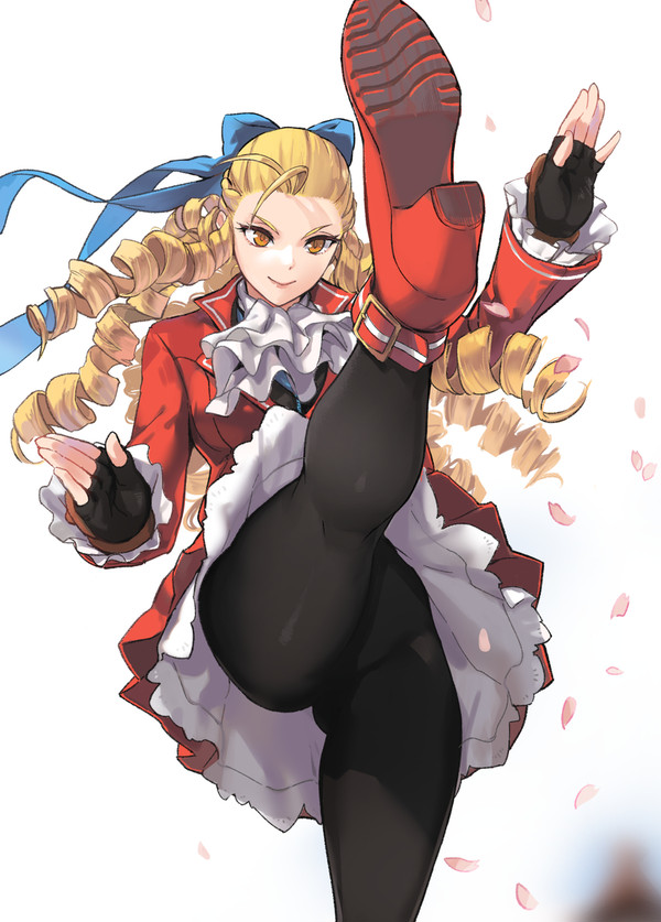お嬢様キック