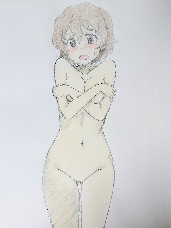 全裸で恥ずかしがる小梅ちゃん♥