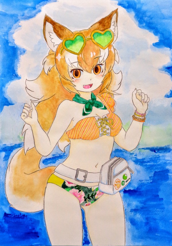 オオカミ水着