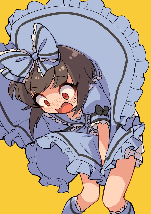 風が強かったので