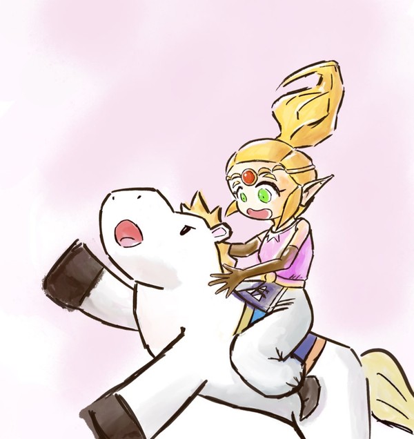 張り切る馬