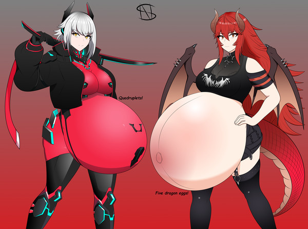 Pregnant Zentreya + X-ray