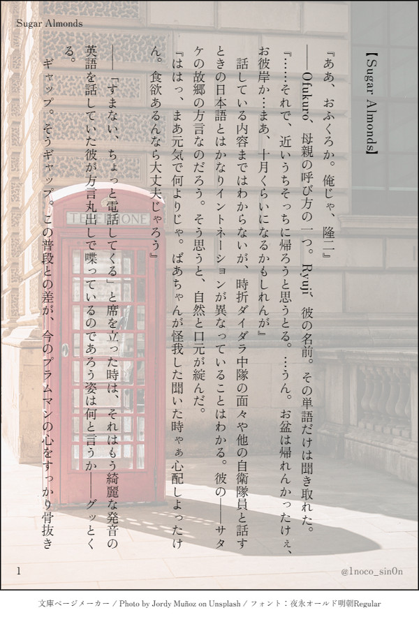 Sugar Almonds　【期間限定ネップリ】