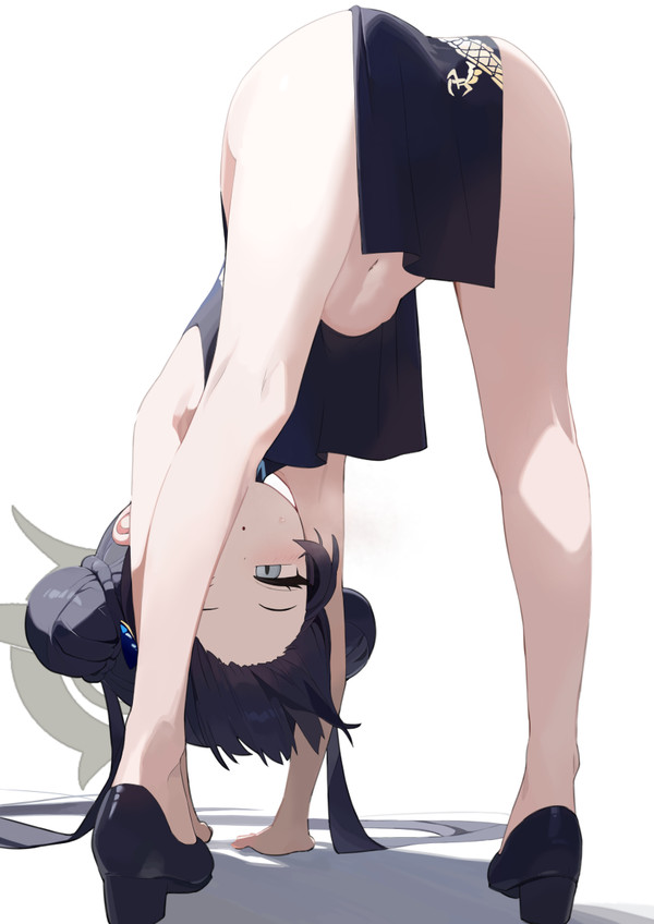 ばんざい体操ストレッチを見られたキサキ