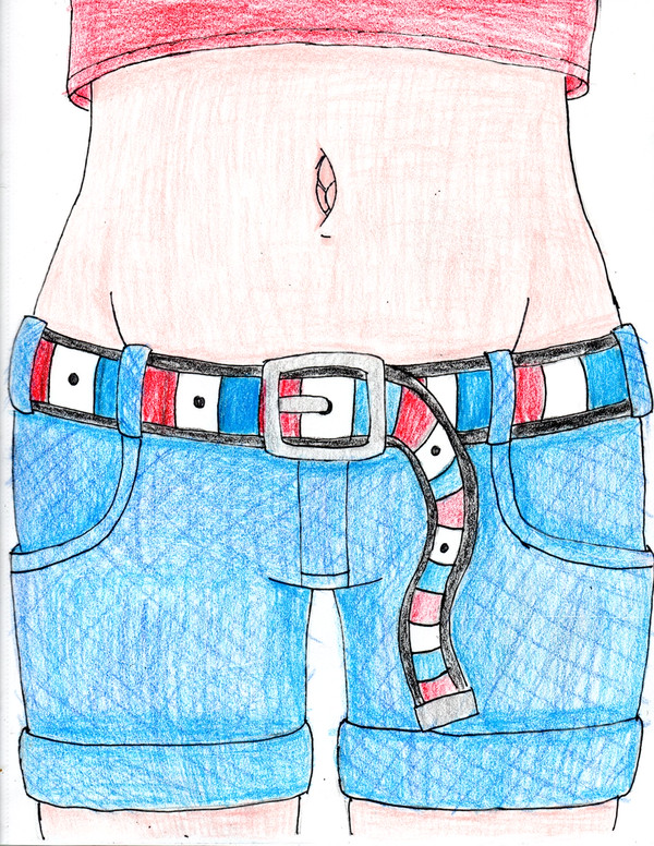 Jane's Midriff Close-Up