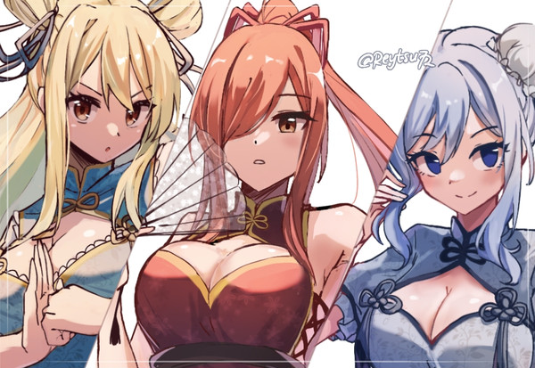 China Lucy, Erza, and Juvia