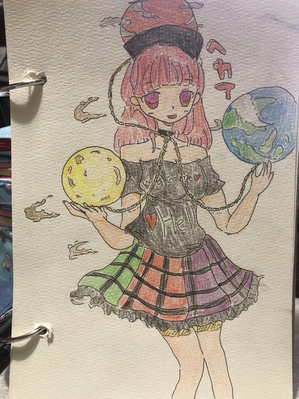 ヘカーティア色鉛筆画