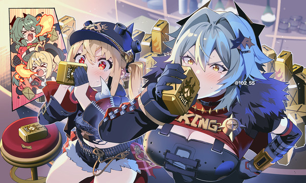 シーザーとルーシーのドリンクファイト