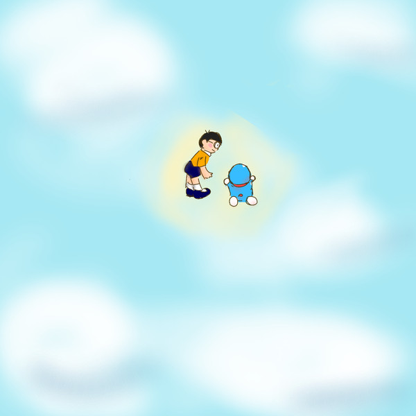 自由に空を