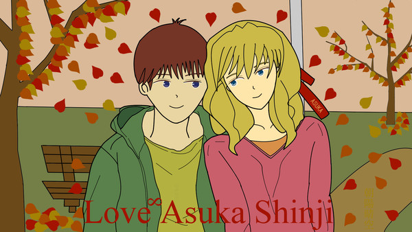 Love Love ∞ Asuka Shinji 秋の公園