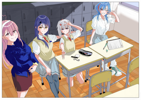 学校の休み時間かな？