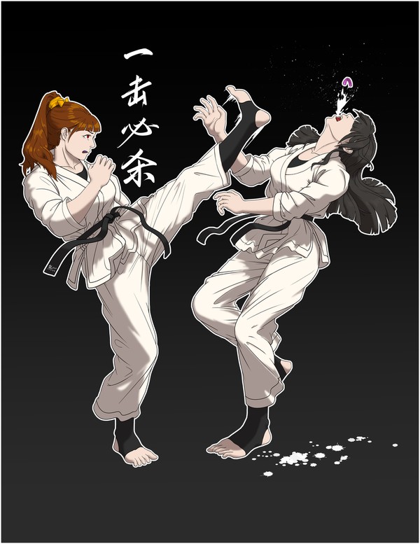 OC:空手道少女(名称暂定)