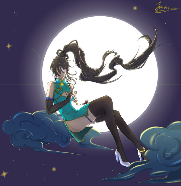 月畔溶月  Rongyue besides Luna