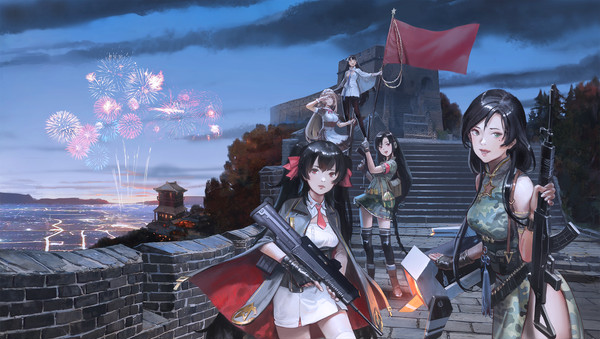 少女们国庆节快乐Girls Happy National Day