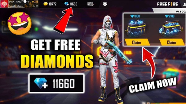 Woo7 Free Fire DIAMOND 💎 TRICKs