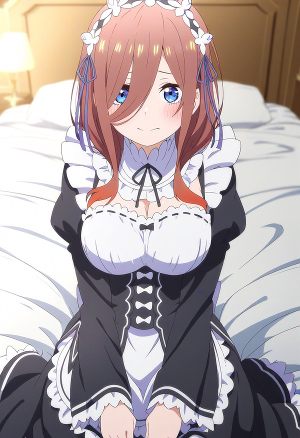 中野三玖　リゼロメイド服