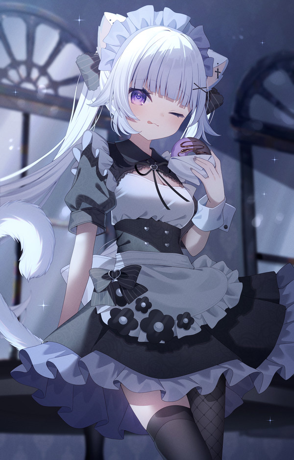 「一緒に夜食のドーナツ食べちゃう??」