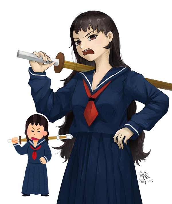 不良少女!