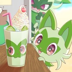 ニャオハとドリンク