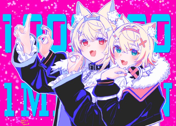 2024.10月のフワモコちゃん落書き+おまけ
